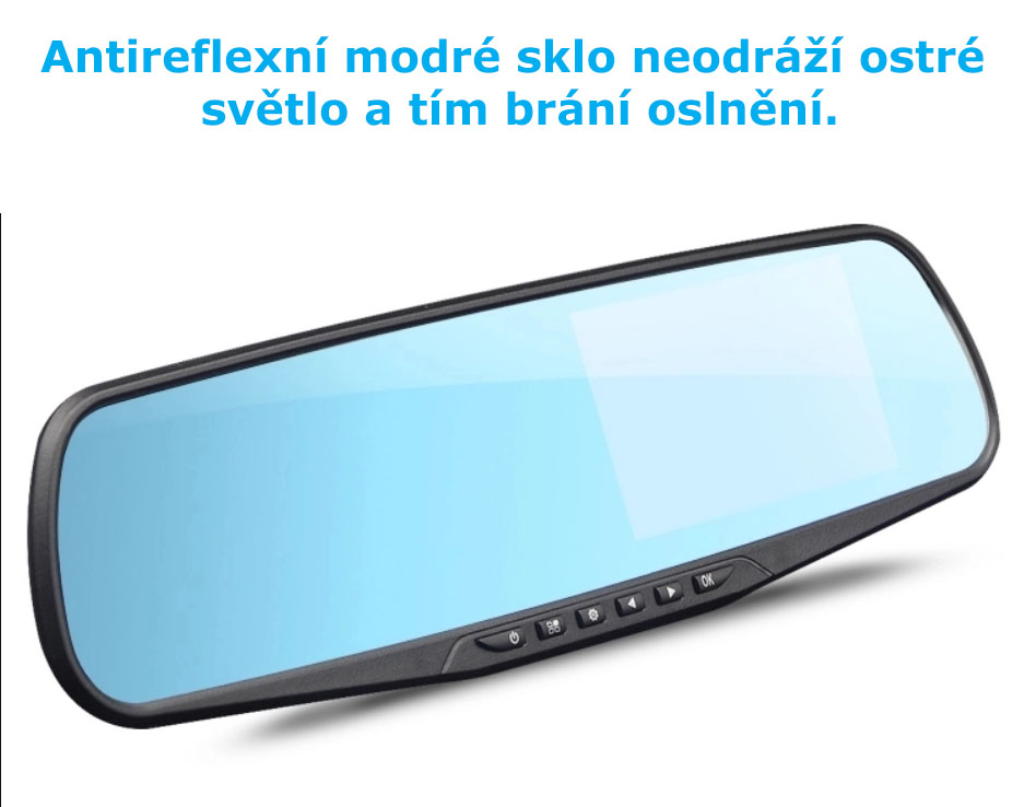 Kamera do auta Yikoo DV110R - 4,3" LCD, duální