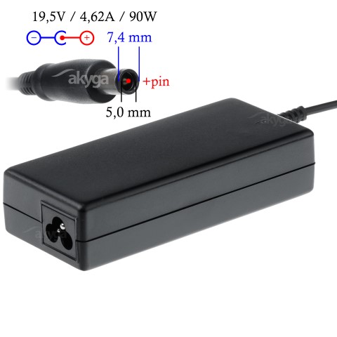 Napájecí zdroj Akyga AK-ND-57 19.5V/6.7A 130W 7.4x5.0mm + pin - neoriginální