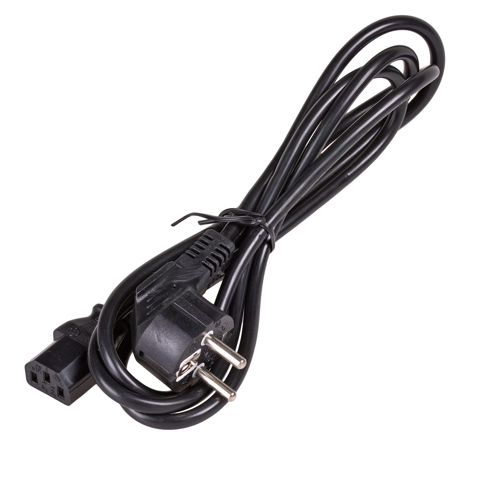 Napájecí kabel Akyga AK-PC-01C - IEC C13 / 1.5m - Oxygen-free copper 4N