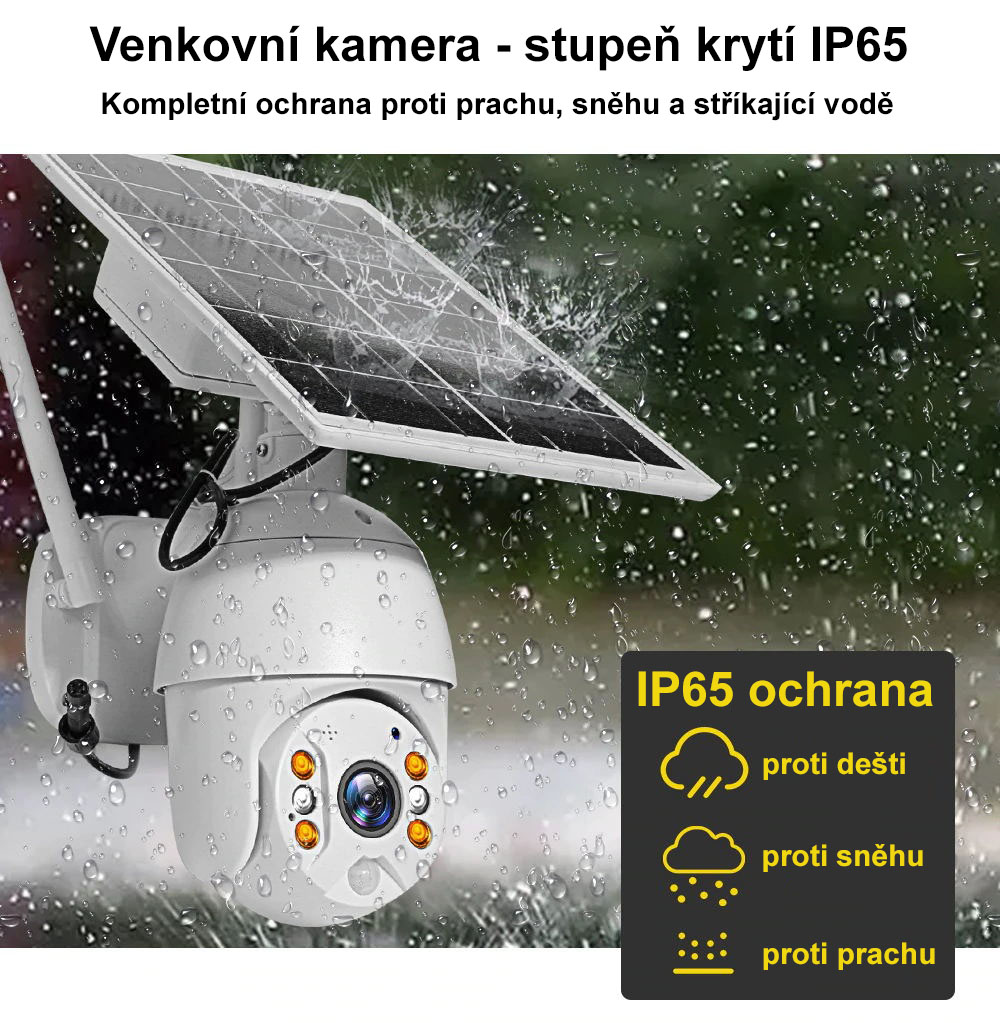Solární otočná 4G IP kamera Innotronik IUB-BC20-4G