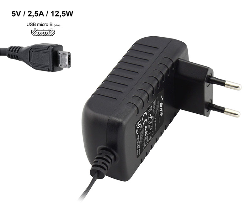 Síťová nabíječka Akyga AK-TB-06 - 5V/2,5A 12,5W microUSB konektor - neoriginální