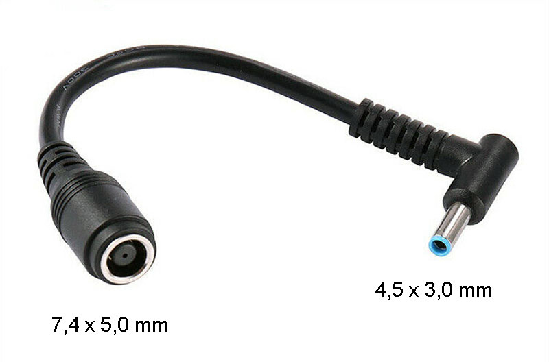 Redukce pro notebooky Dell z 7.4*5.0mm na 4.5*3.0mm 90st