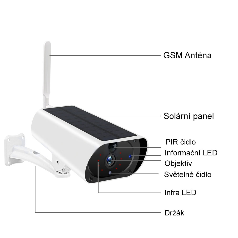 Solární 4G IP kamera Innotronik IUB-BC22-4G