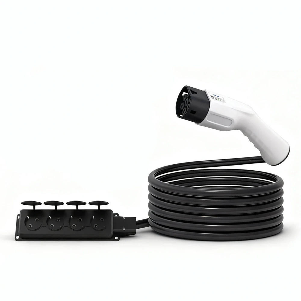 Adaptér pro elektromobily Akyga AK-SC-E27 - Type2 / 4x Schuko V2L 16A 3m