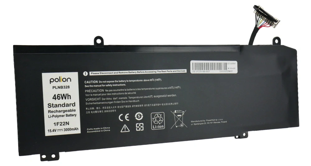Baterie Polion 1F22N pro notebooky DELL Alienware M15 M17 G5 G7 3630mAh