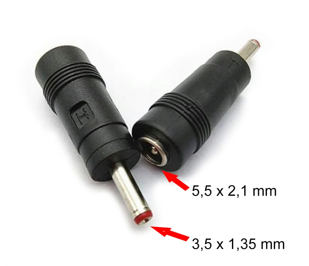 Redukce pro notebooky z 5.5*2.1mm na 3.5*1.35mm