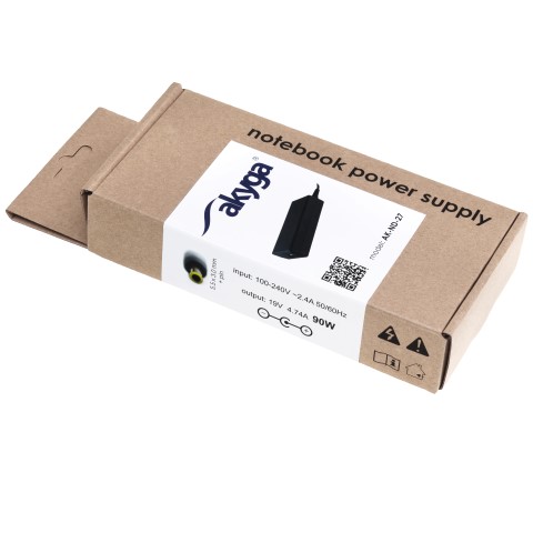 Napájecí zdroj Akyga AK-ND-27 19V/4.74A 90W 5.5x3.0mm + pin - neoriginální
