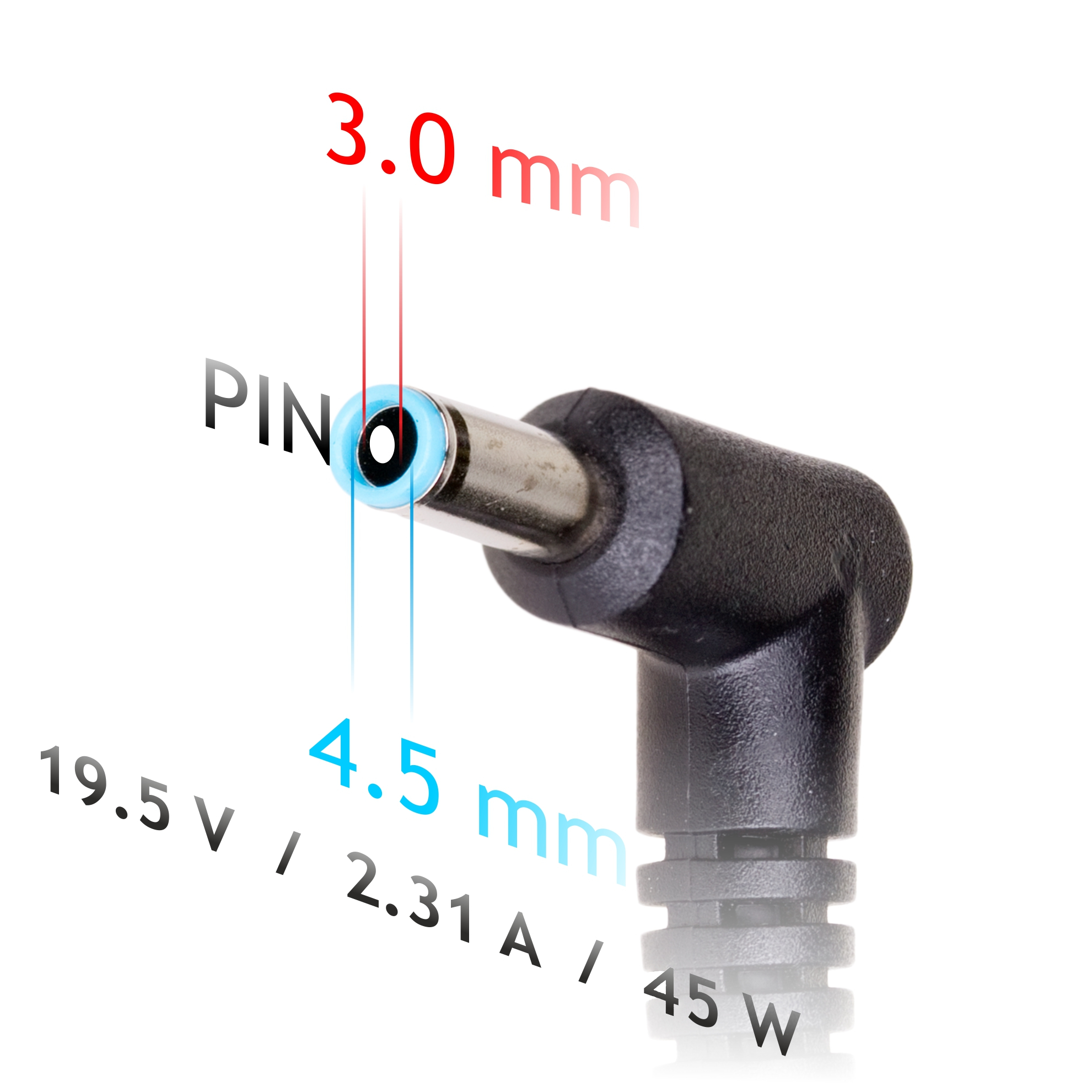 Napájecí zdroj Akyga AK-ND-69 19.5V/2.31A 45W 4.5x3.0mm + pin - neoriginální
