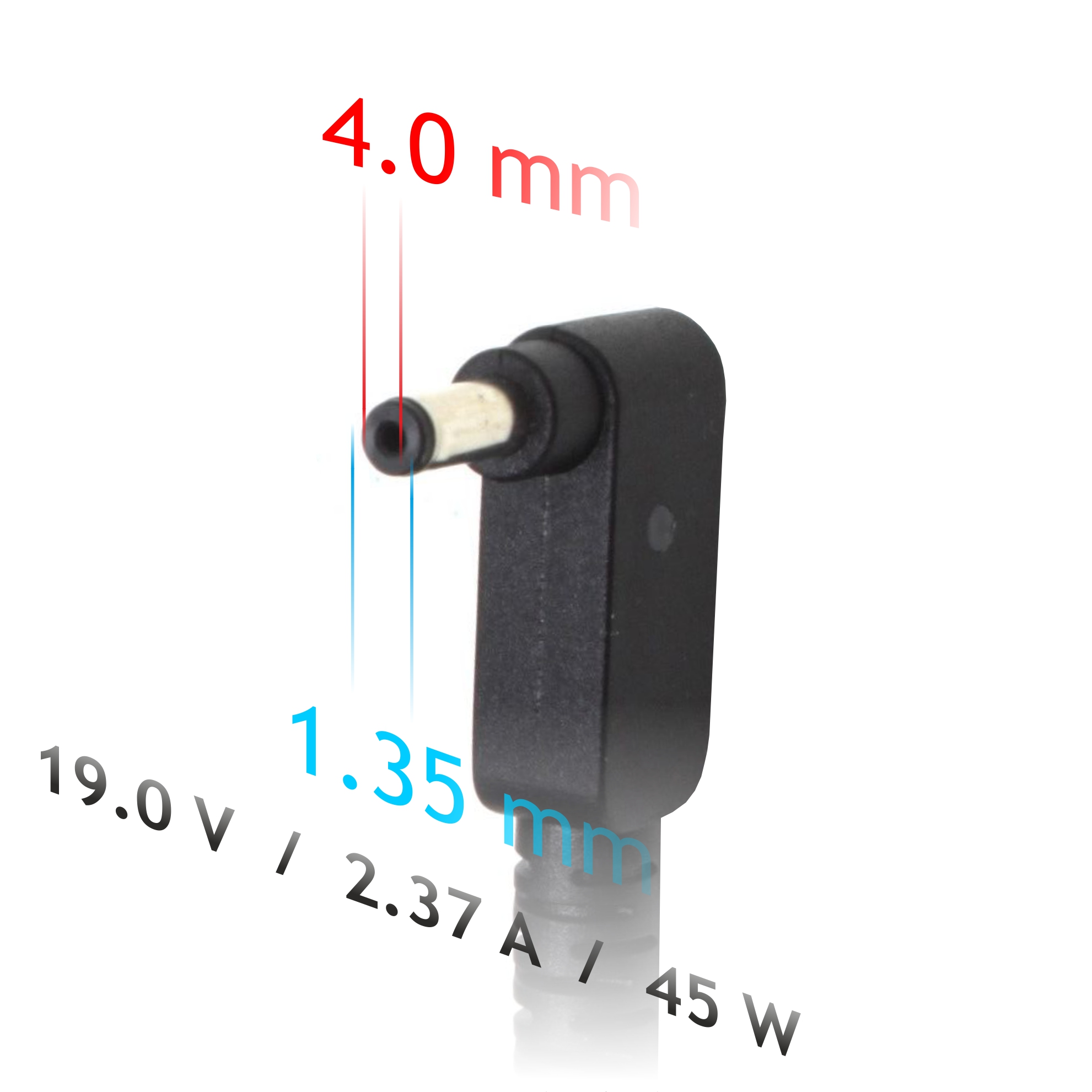 Napájecí zdroj Akyga AK-ND-54 19V/2.37A 45W 4.0x1.35mm konektor - neoriginální