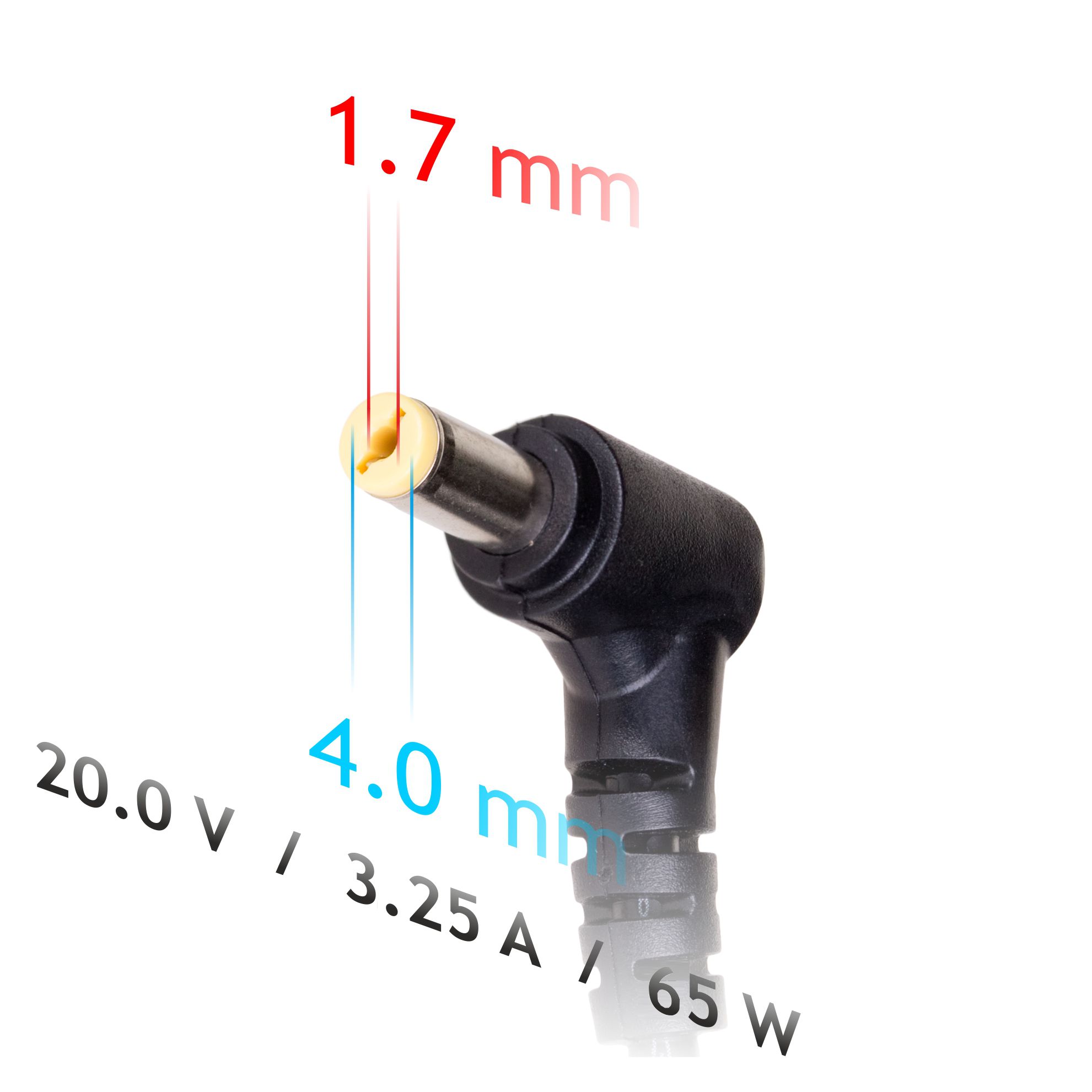Napájecí zdroj Akyga AK-ND-74 20V/3.25A 65W 4.0x1.7mm konektor - neoriginální
