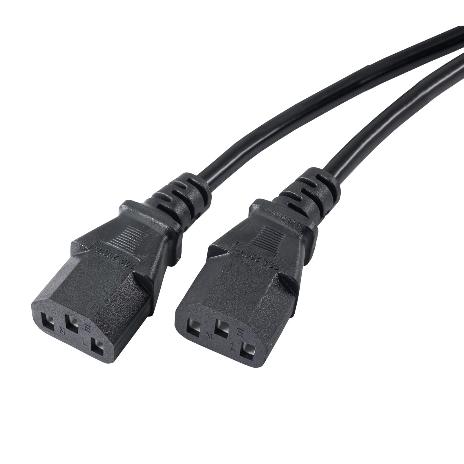 Duální napájecí kabel Akyga AK-PC-04A - 2 x IEC C13 - 1.8m