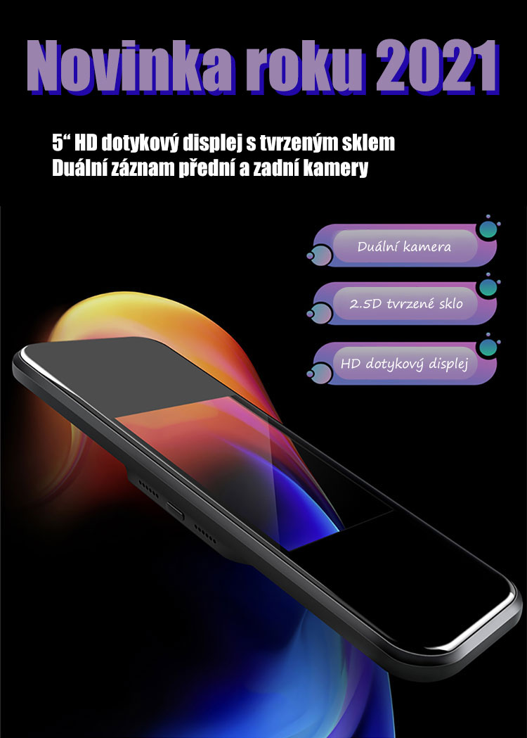 Kamera do auta Yikoo H10C Touch s dotykovým displejem