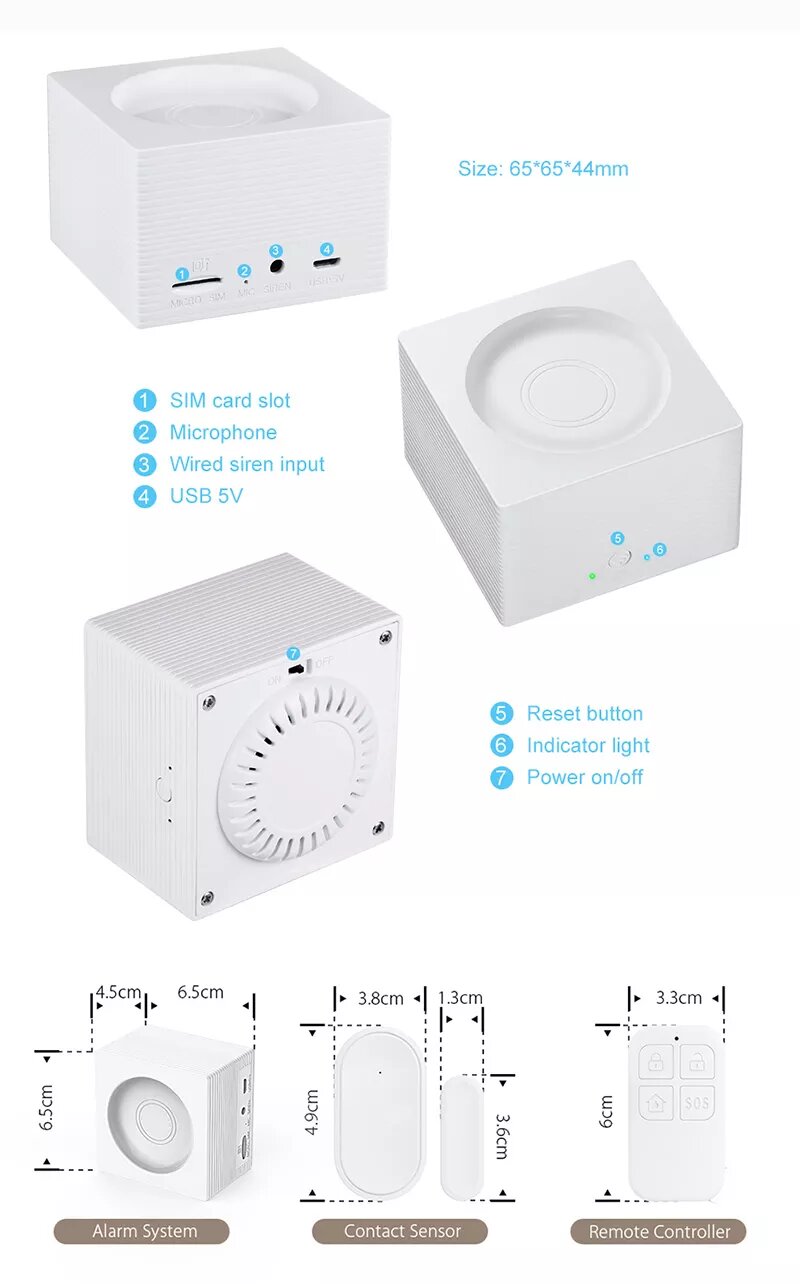Bezdrátový alarm systém Innotronik ITY-AK301 - wifi / GSM