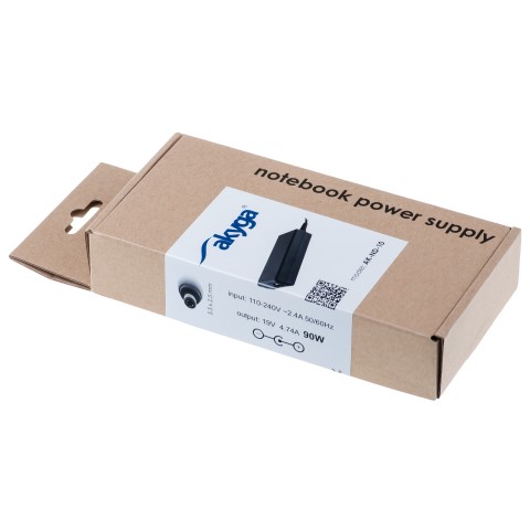 Napájecí zdroj Akyga AK-ND-10 19V/4.74A 90W 5.5x2.5mm konektor - neoriginální