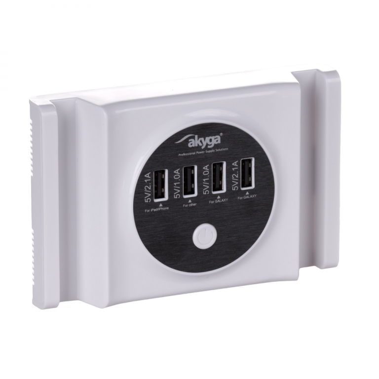 Nabíječka Akyga AK-TB-05 - nabíječka do el. sítě  4xUSB výstup 