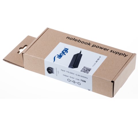 Napájecí zdroj Akyga AK-ND-19 19.5V/3.9A 76W 6.5x4.4mm + pin - neoriginální
