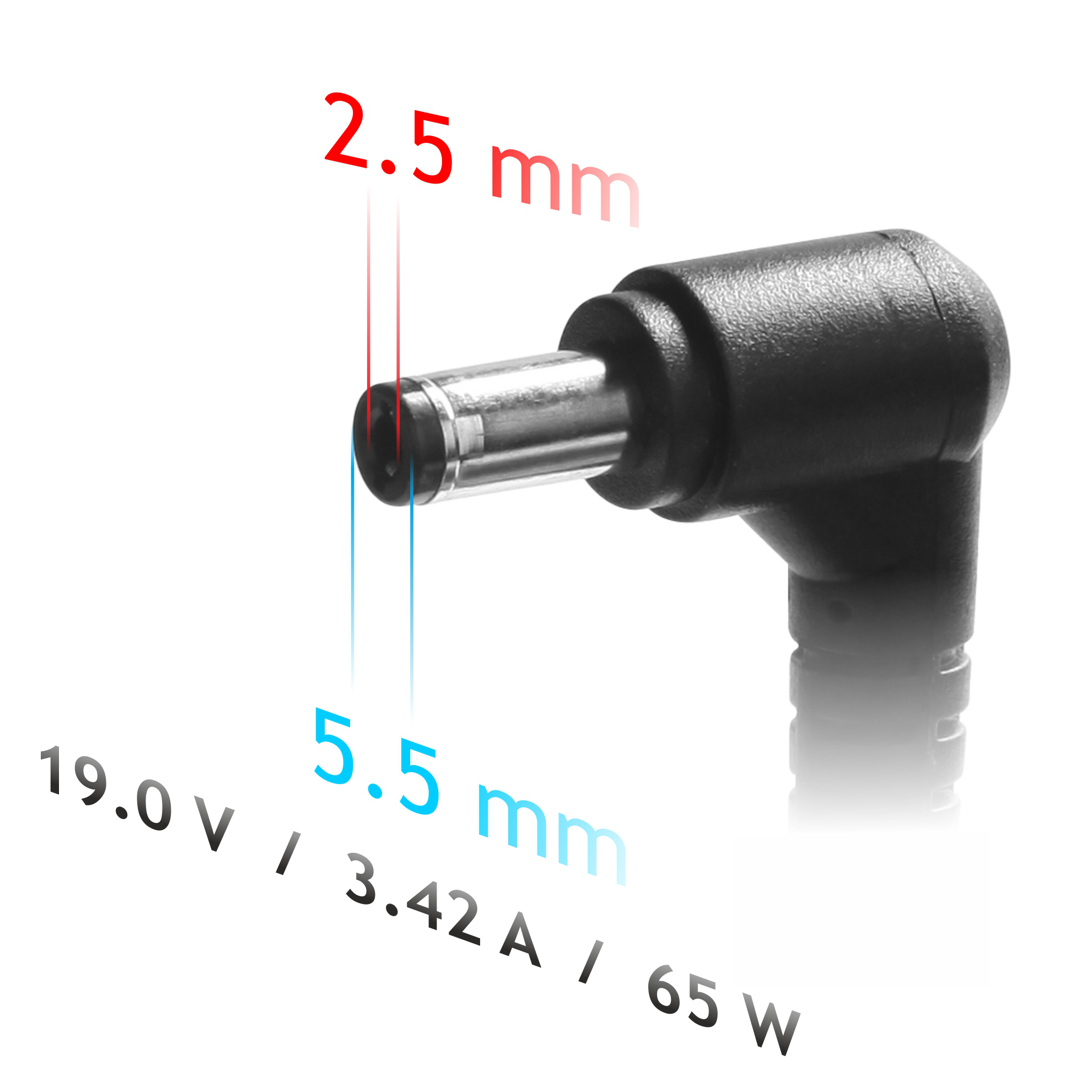 Napájecí zdroj do auta Akyga AK-ND-31 - 19V / 3.42A 65W 5.5 x 2.5 mm - neoriginální