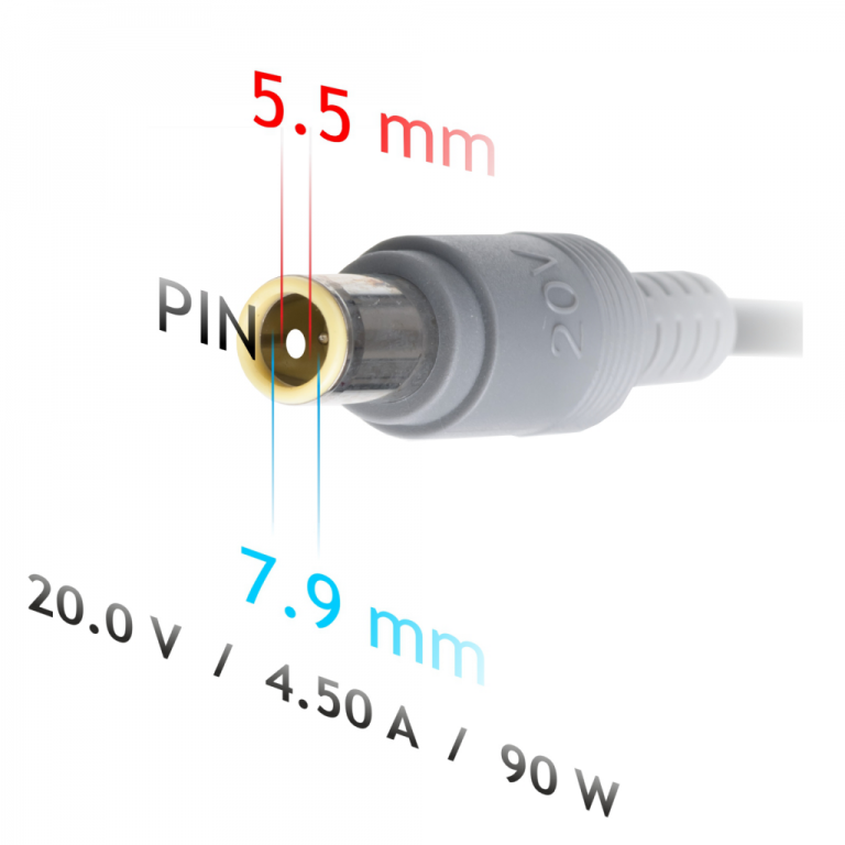 Napájecí zdroj do auta Akyga AK-ND-39 - 20V / 4.5A 90W 7.9 x 5.5 mm + pin - neoriginální