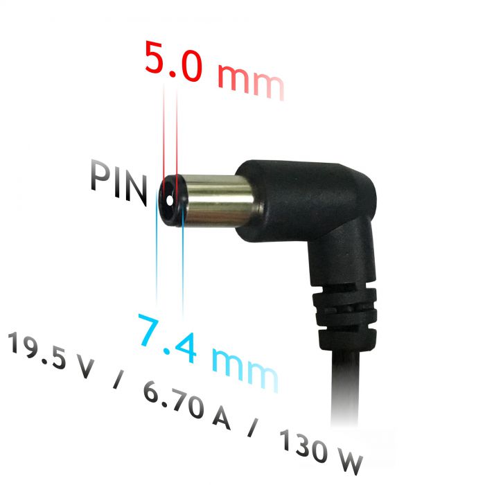 Napájecí zdroj Akyga AK-ND-57 19.5V/6.7A 130W 7.4x5.0mm + pin - neoriginální