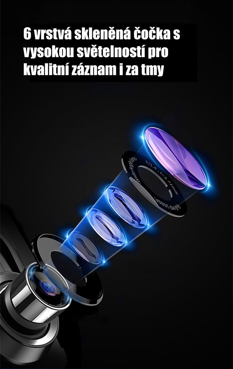 Kamera do auta Yikoo H10C Touch s dotykovým displejem