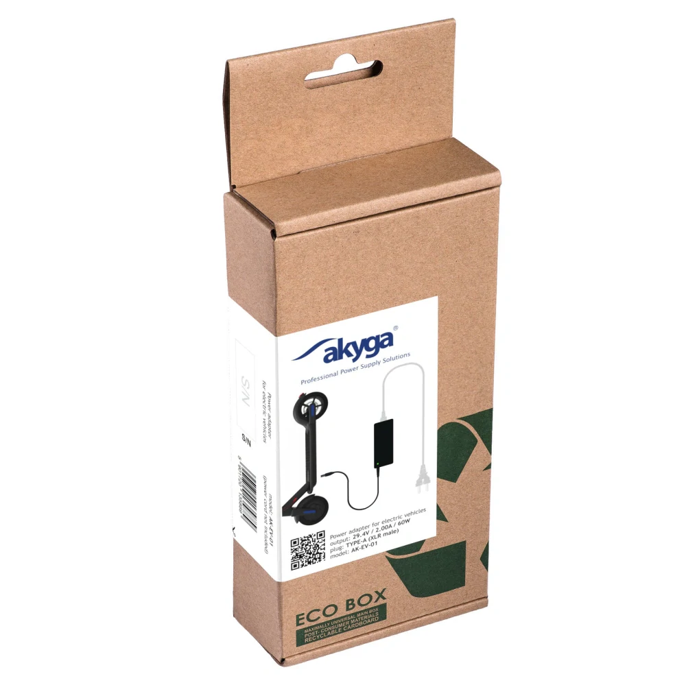 Napájecí zdroj Akyga AK-EV-01 29.4V / 2.0A 60W Cannon XLR Male