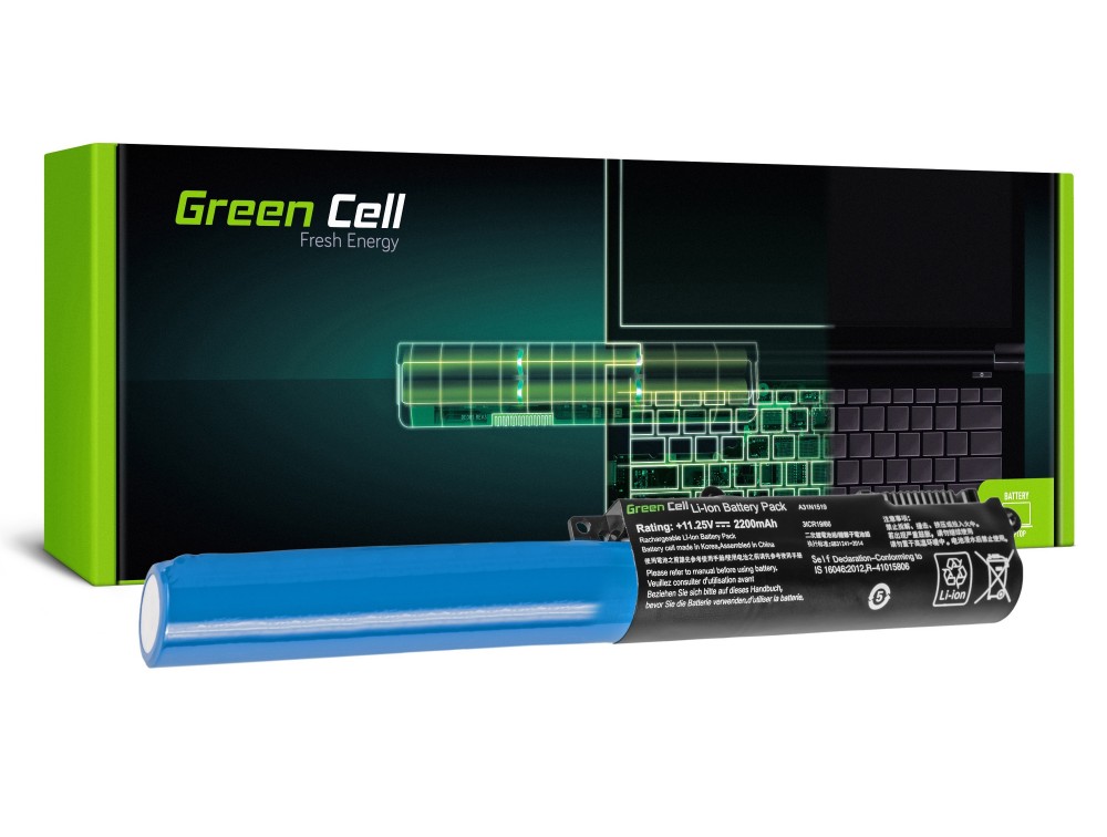Baterie Green Cell AS86 pro notebooky ASUS A31N1519 A540 D540 F540 K540B P540 R540L - 11.25V 2200mAh 25Wh