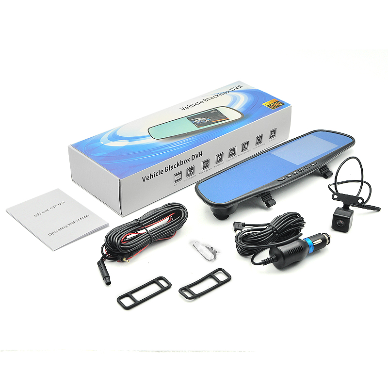 Kamera do auta Yikoo DV110R - 4,3" LCD, duální