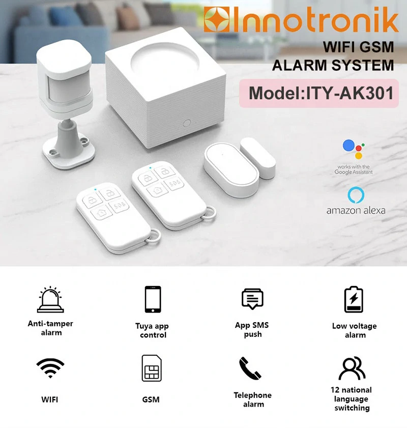 Bezdrátový alarm systém Innotronik ITY-AK301 - wifi / GSM