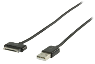 USB kabel Valueline VLMP39100B1.00 - iPod 30pin, 1m, černý