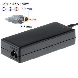 Napájecí zdroj Akyga AK-ND-18 20V/4.5A 90W 7.9x5.5mm + pin - neoriginální
