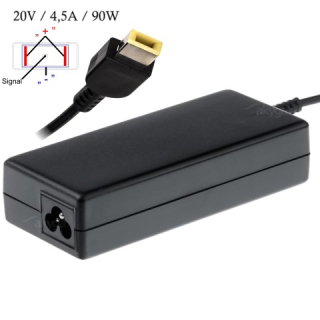 Napájecí zdroj Akyga AK-ND-29 20V/4.5A 90W Square yellow Slim Tip - neoriginální