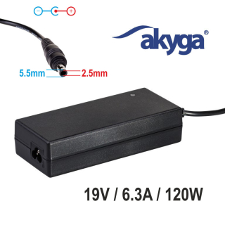 Napájecí zdroj Akyga AK-ND-44 19V/6.3A 120W 5.5x2.5mm konektor - neoriginální