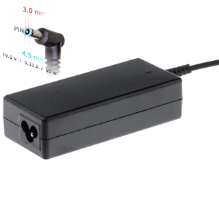 Napájecí zdroj Akyga AK-ND-58 19.5V/3.33A 65W 4.5x3.0mm + pin - neoriginální