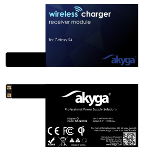 Qi adaptér Akyga AK-QIR-03 - Galaxy S4 - pro bezdrátové indukční nabíjení