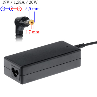 Napájecí zdroj Akyga AK-ND-21 19V/1.58A 30W 5.5x1.7mm konektor - neoriginální