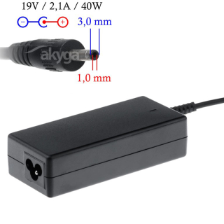 Napájecí zdroj Akyga AK-ND-22 19V/2.1A 40W 3.0x1.0mm konektor - neoriginální
