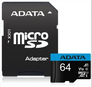 64GB ADATA Premier micro SDXC karta/ UHS-I CL10 s adaptérem